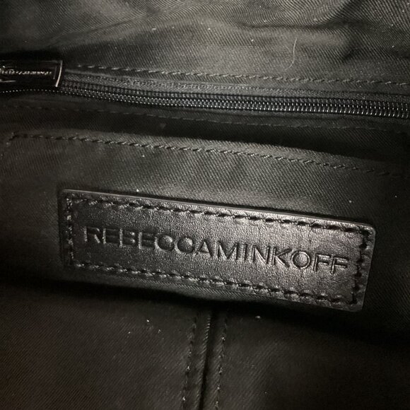 Rebecca Minkoff Mansfield Convertible Backpack Black Leather & Canvas - Picture 15 of 16